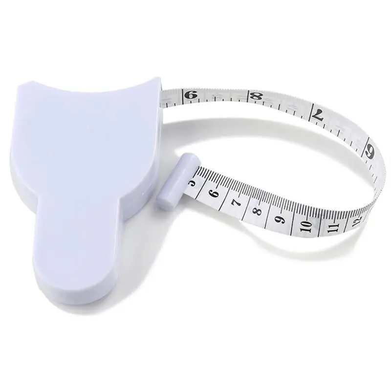 60in White Durable Tape Measure for Sewing Accessories and Supplies - 3D Automatic Lock, Dual-Sided Metric/Imperial Scale, 1-Click Retraction, Compact, Flexible, Accurate for Body & Tape Measure Element Sewing Tools