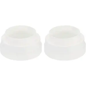 6.3" to 5.8" to 4.6" Duct Reducer, 2 Pack Duct Connector Ducting Inline Adapter Increaser ABS Plastic Vent for HVAC Heating Cooling Air Ventilation