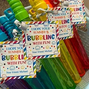 10 Sheets School End Foam Labels, Summer Vacation Fun Labels, Graduation Party Gift Tags, Funny Foam Stickers for Friends