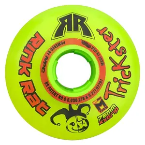 Rink Rat Roller Hockey Wheels - Trickster XX 76mm 79A Green/Red (Single)