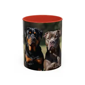 Rottweiler & Mastiff 15oz. Ceramic Coffee Mug with Text
