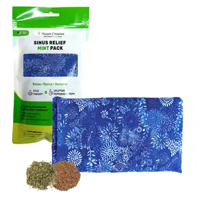 Sinus Relief Mint Pack – Microwavable Peppermint Pad - Nature Creation Soothing Comfort Therapy Pack