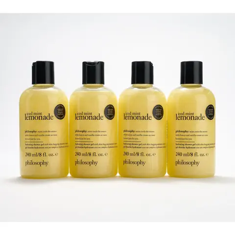philosophy travel 4pc 8oz mini shower gel collection