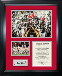 Memorabilia Marco Ohio State Buckeyes 2024 National Championship Will Howard Facsimile Laser Engraved Signatures Auto College Football