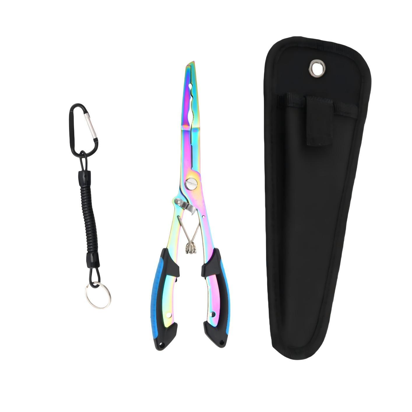 Professional Fishing Set, Stainless Steel Pliers with Carry Bag & Fishing Lanyad, Outdoor Recreation EquipmentPerfect for freshwater & saltwater fishing, boating, camping, angling essentials, portable fishing tools
