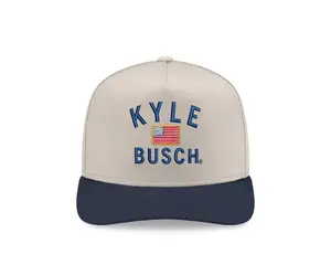 Kyle Busch Tribute Mens Trucker Hat - American Flag Embroidered Snapback Racing Cap, Hats for Racing Fans Memorial Gift, Mens Hats