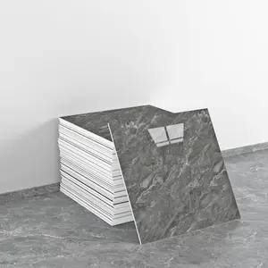 10/20 PCS marble splash-proof PVC shower wall panels, bathroom splash-proof tiles, tiled wall suitable for bedrooms and kitchens, 30 cm x 30 cm (dark gray,19.4 square feet)