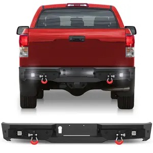 For 2007-2013 Tundra Aftermarket Rear Bumper Steel Bumper with Lights