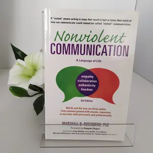 Nonviolent Communication Book by Marshall B. Rosenberg, Authentic Edition, Essential Reading for Personal Growth & Conflict Resolution, Modern