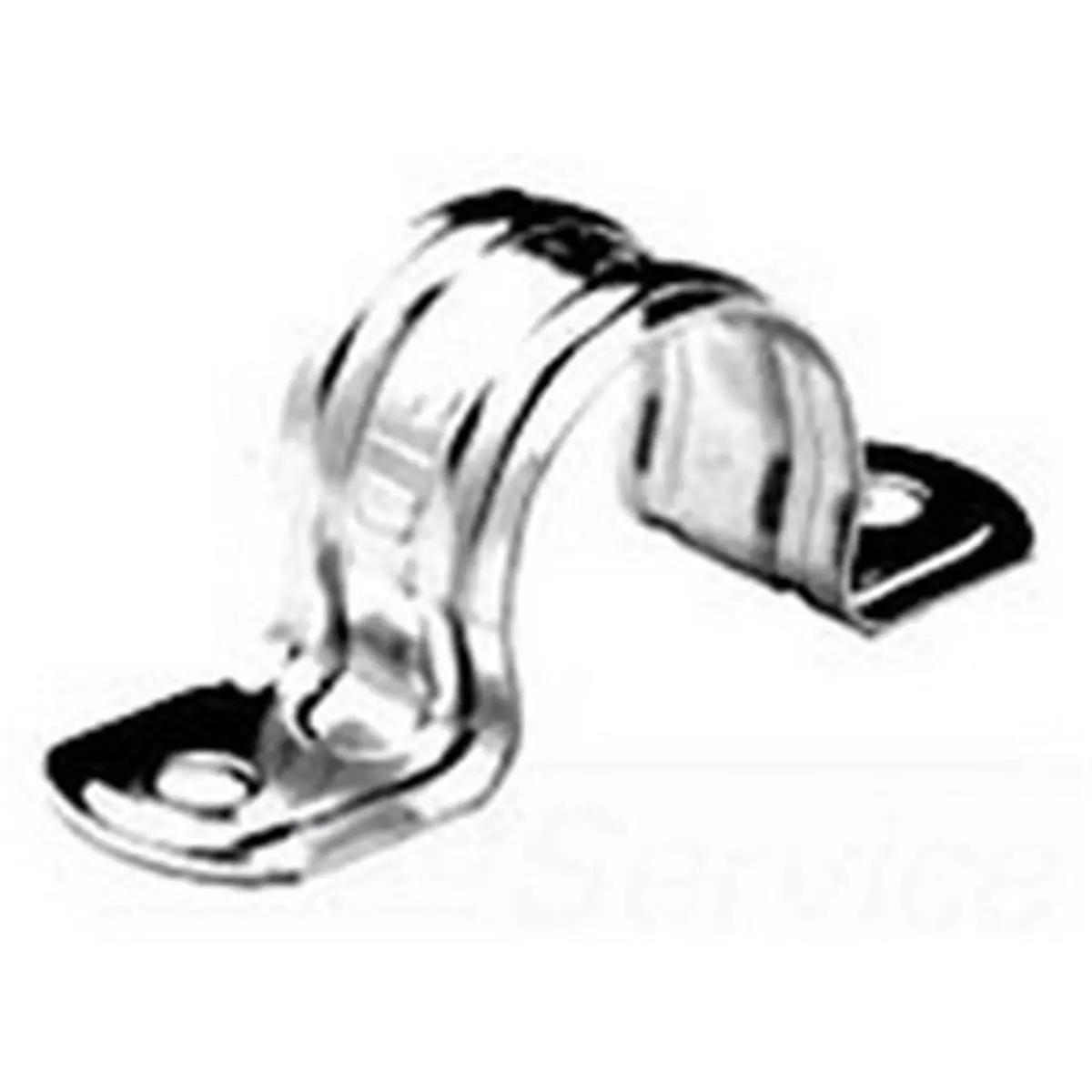 TOPAZ Great Quality 2-Hole 1 in. Solid Steel EMT Straps for Scooters Equipment, Home Needs - Dependable, Pack of 50, Two-Hole Strap