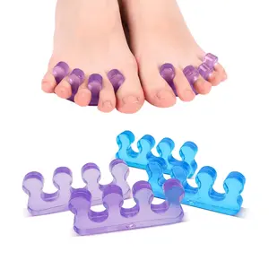 Premium Soft Gel Toe Separators for Overlapping Toes & Bunion Relief - Breathable Spacers for Pedicure, Yoga, and Running - Reusable, Washable, and Odor-Free Foot Care Kit (12 Pack)
