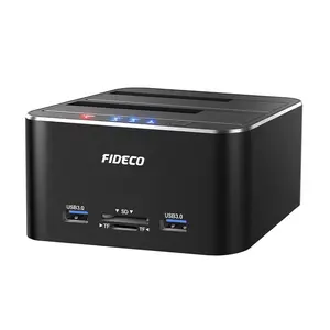 HDD Hard Drive with USB Port, Aluminum Alloy, Includes SD TF Card Slot and Us Plug, Perfect for Data Management