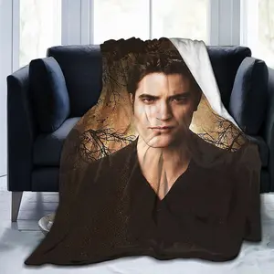 Bella Swan Twilight Saga Blanket Robert Pattinson Throw Bedding Room Decor Flannel Edward Cullen Blankets for Bed Sofa 50" x40"