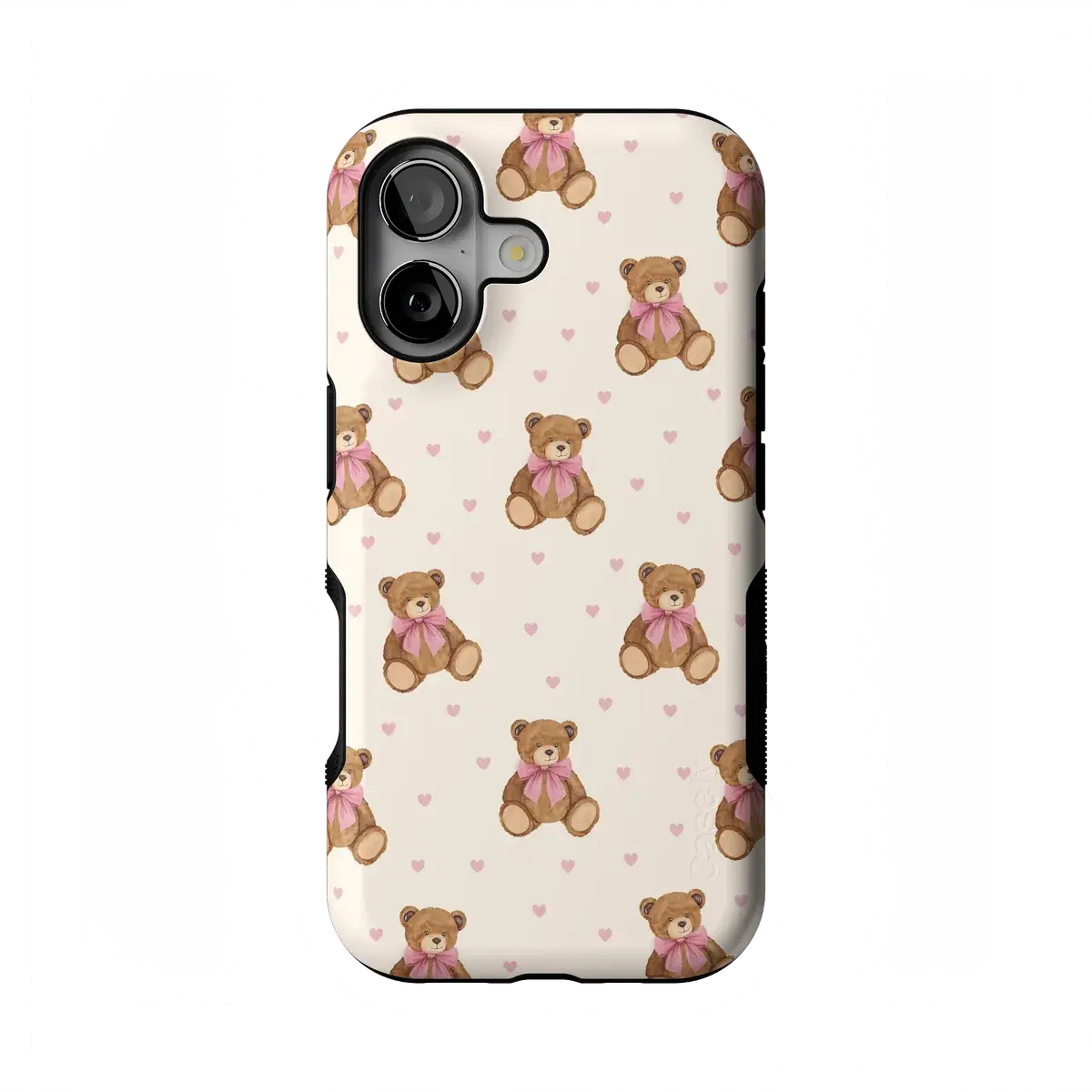 Casely iPhone 16 Plus Case | Cuddle Up | Teddy Bear | Bold Protective Design | Compatible with MagSafe
