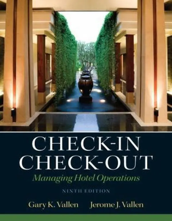 USED Book - Check-in Check-Out: Managing Hotel Operations (9th Edition) by Gary K. Vallen (Hardcover) - english