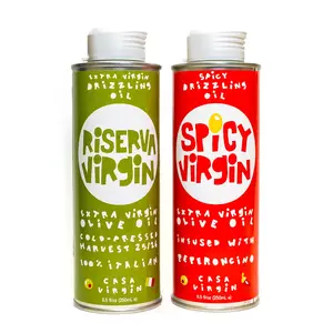 The Italian Duo — Spicy & Riserva Italian Extra Virgin Olive Oil Drizzling Gift Set