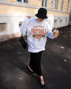 [Sale off up to 50%] Cincinnati Football Sweatshirt, Football fan shirt, Cincinnati football, Game day, Vintage football tee, streetwear graphic tee