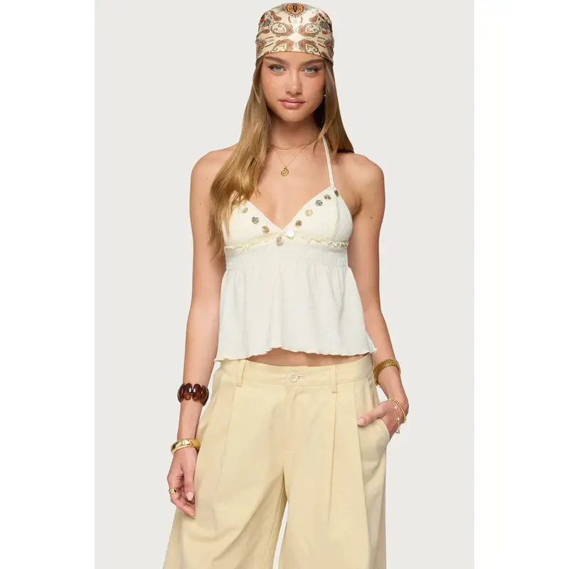 MORE TO COME Darcy Halter Dress in Baby Yellow - TikTok Shop MORE TO COME Darcy Halter Dress in Baby Yellow - TikTok Shop
