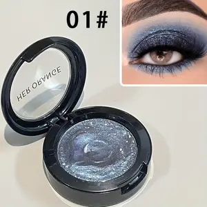 Multi-Use Single Pressed Glitter  | Ultra-Sparkle Highlighter Eyeshadow | Soft, Blendable & Waterproof Formula | Buildable for Natural to Dramatic Looks  | Must-Have for Halloween, Christmas & Festival Stage Makeup! #GlitterEyeshadow #FestivalMakeup #S