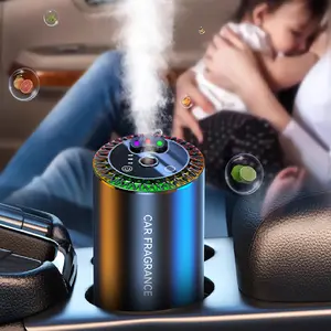 Smart Car Air Freshener, Car Air Freshener Diffuser With 3-Color Star Projector,3 Mode Adjustable Automatic Aroma Diffuser With Auto On/Off & Atmosphere Light