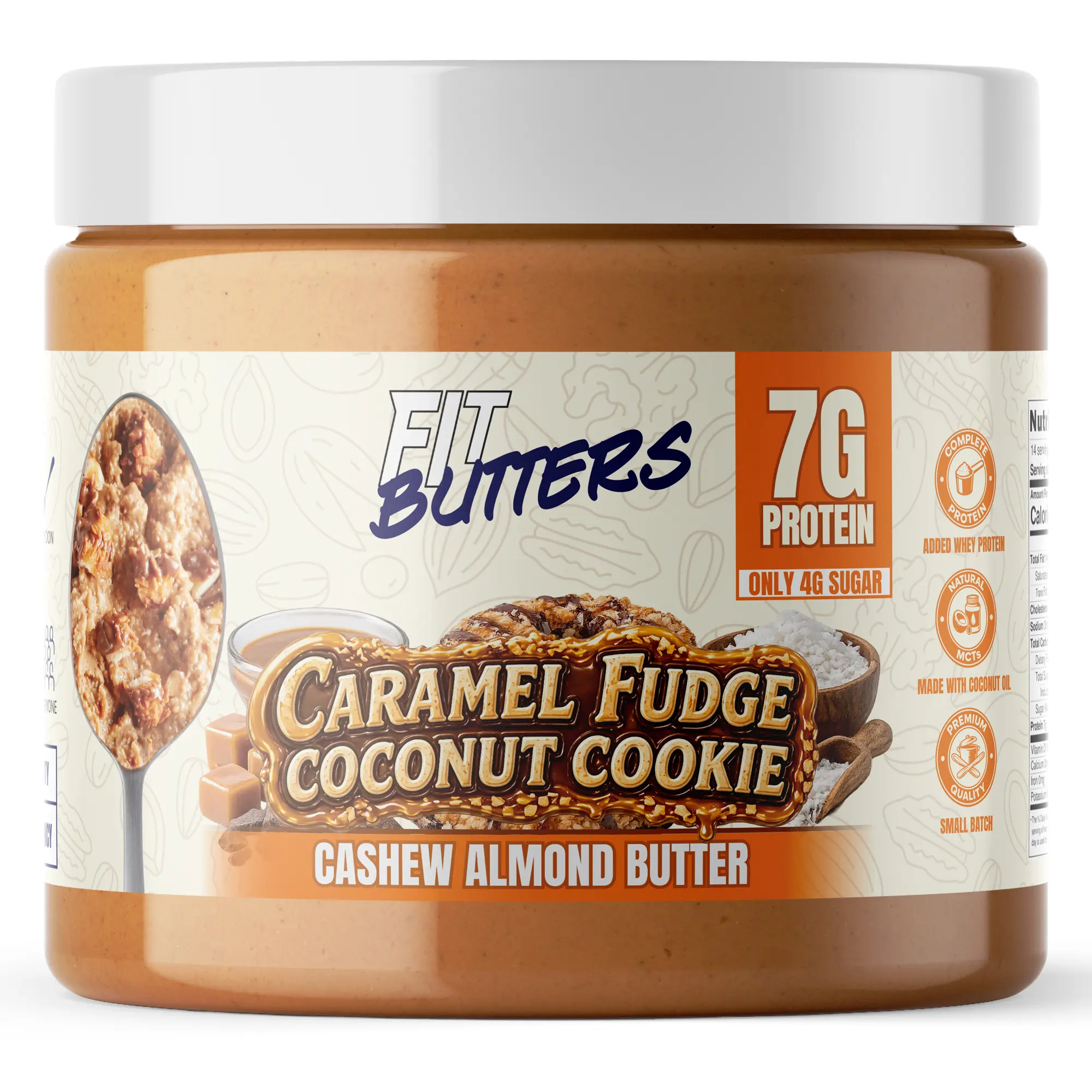 Fit Butters Caramel Fudge Coconut Cookie Cashew Almond Butter Spread Fit Butters Caramel Fudge Coconut Cookie Cashew Almond Butter Spread