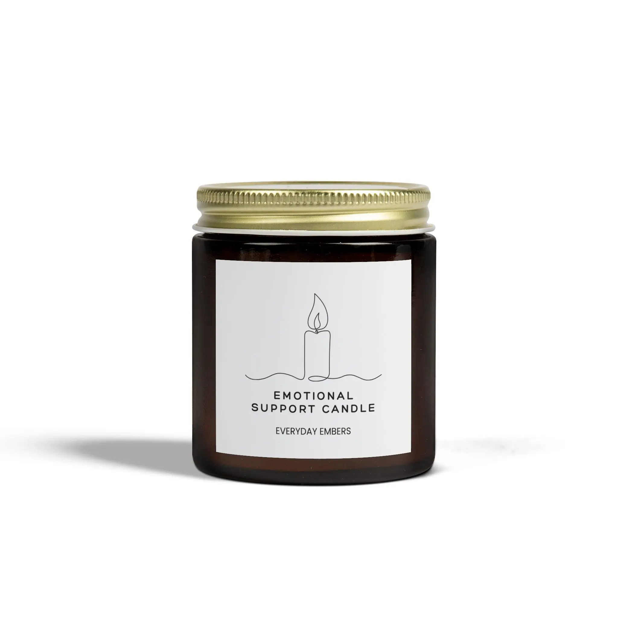 Emotional Support Candle - Beachwood - 4oz Everyday Embers Candle