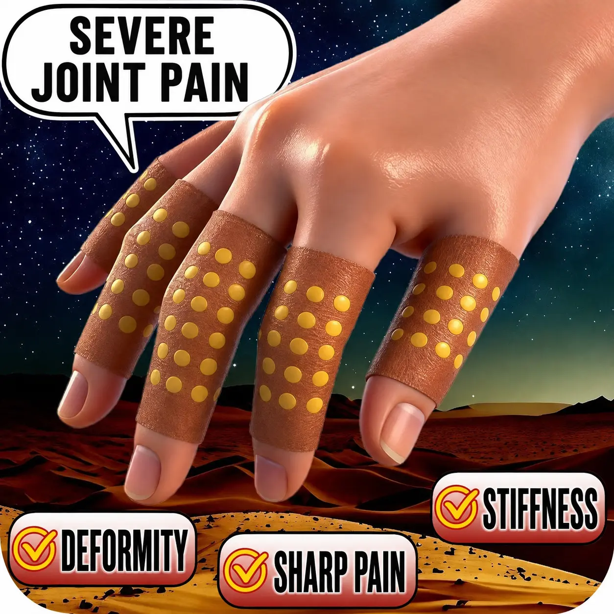 Herbal Wrist & Finger Pain Relief Patches for Tenosynovitis, Ganglion Cyst, Trigger Finger, Joint Stiffness, Soreness & Swelling – Self-Warming, Flexible, Breathable Adhesive Patches for Thumb, Hand, Wrist Support & Daily Comfort, 5 Count