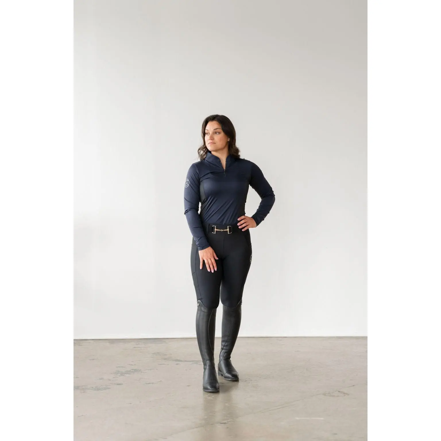 Lux Hybrid Breeches (Pull-On) | Full Seat | Black