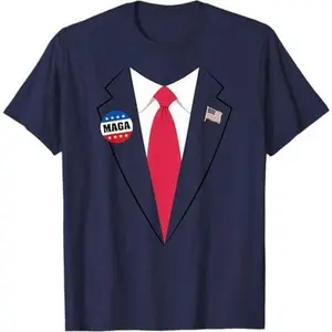 Trump Costume - President Trump Suit MAGA Halloween T-Shirt