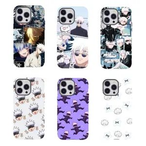 Anime J-Jujutsu Kaisen Gojo Satoru Phone Case Compatible with for iPhone 17, 16, 15, 14, 13, 12, 11, X & Samsung Galaxy
