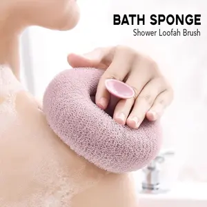 2 Counts Bath Sponge Body Brush,Exfoliating Body Scrubber Mesh Balls,Bath Loofah Sponge Brush to Scrub The Body and Enjoy The Shower-Random Colors sponge baby natural sponge