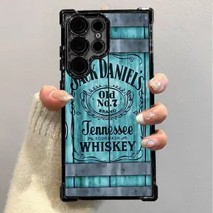 Beer For S22 S23 S24 FE ULTRA PLUS Four CornersAnti-Fall Transparent Soft Silicone Phone CasesShell Tough Phone Cover L12 #SMBE3