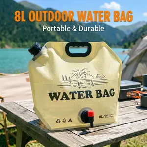 ️ Portable 8L Water Bag For Camping Trip Fishing Outdoor Hiking Survival