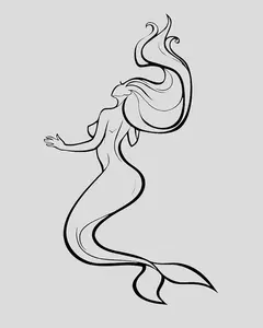 Mermaid Tattoo - Semi Permanent