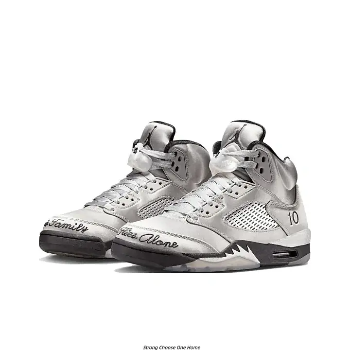 Metallic Silver Graphic High Top Sneakers, Number 10 Printed Mesh Retro Basketball Shoes