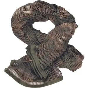 Veil Camo Scarf Double Printing Tactical  Camouflage Mesh Scarves for Hunting  Wild Photography