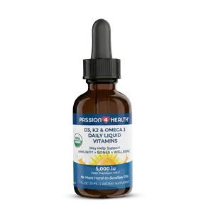 D3, K2 & Omega-3 Daily Liquid Vitamins