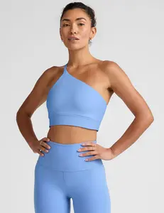 Spacedye One Shoulder Long Line Bra