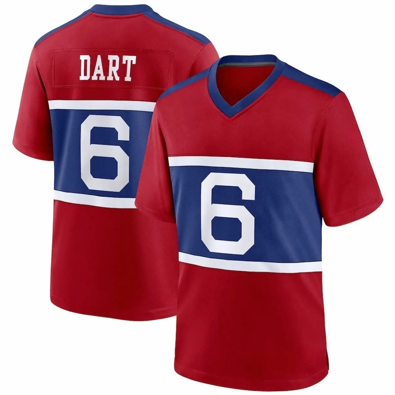 Unisex Football inspired by Dart 6 New York Alternate Century Red Game Jersey - Red