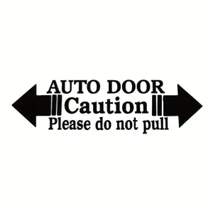 1PC Practical Warning-Style "Auto Door Do Not Pull" Car Sticker | For Car Doors, Windows, Safety Reminder Decor, Turn Your Ride into Thoughtful Reminder Vibe, Add Safety Presence on Trips Car Decals Sticker For Cars