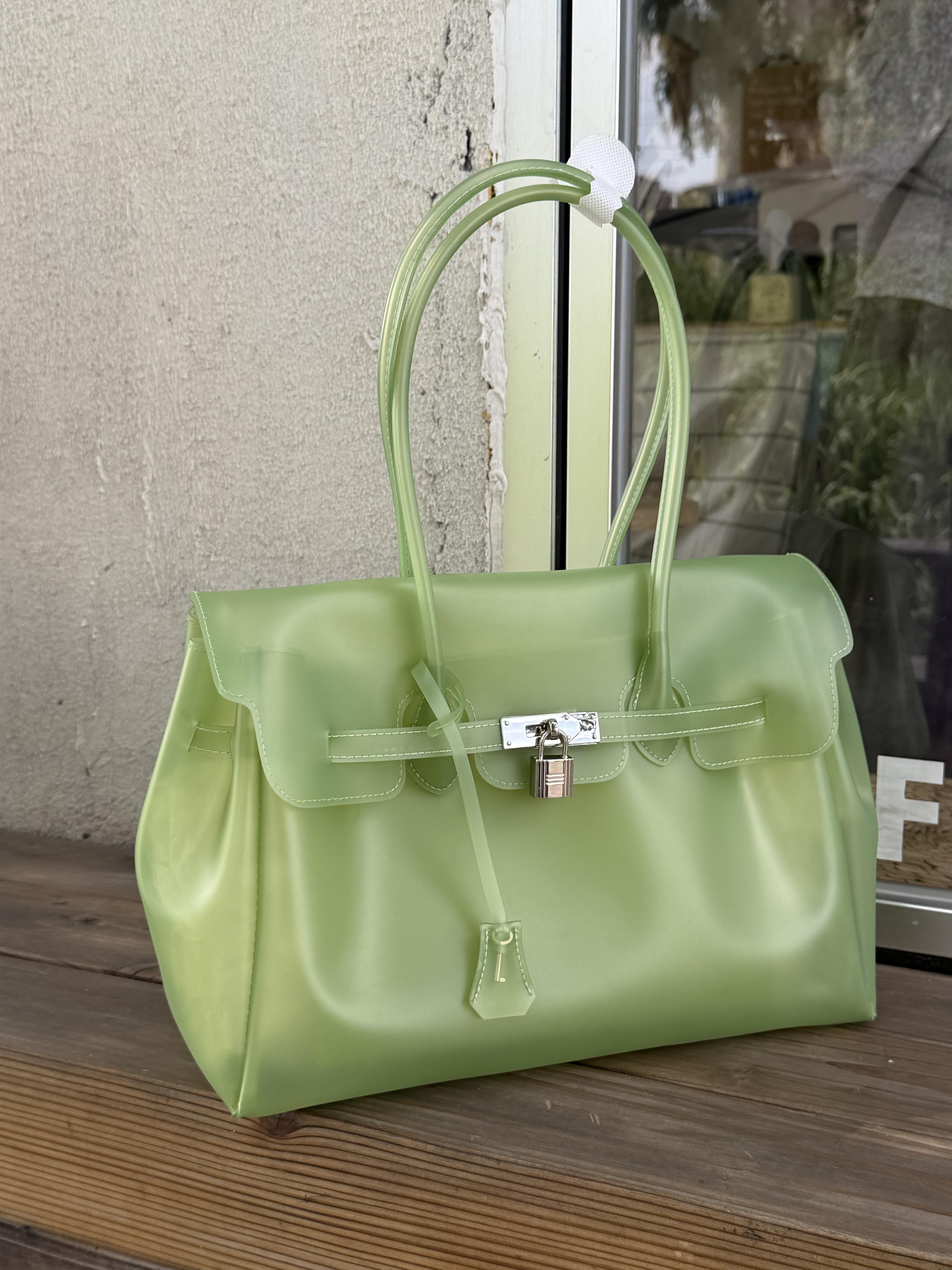 Transparent Jelly Shoulder Bag for Women, Summer TPU Handbag, Beach Tote Purse, Lightweight Crossbody Bag for Vacation & Daily Outfit