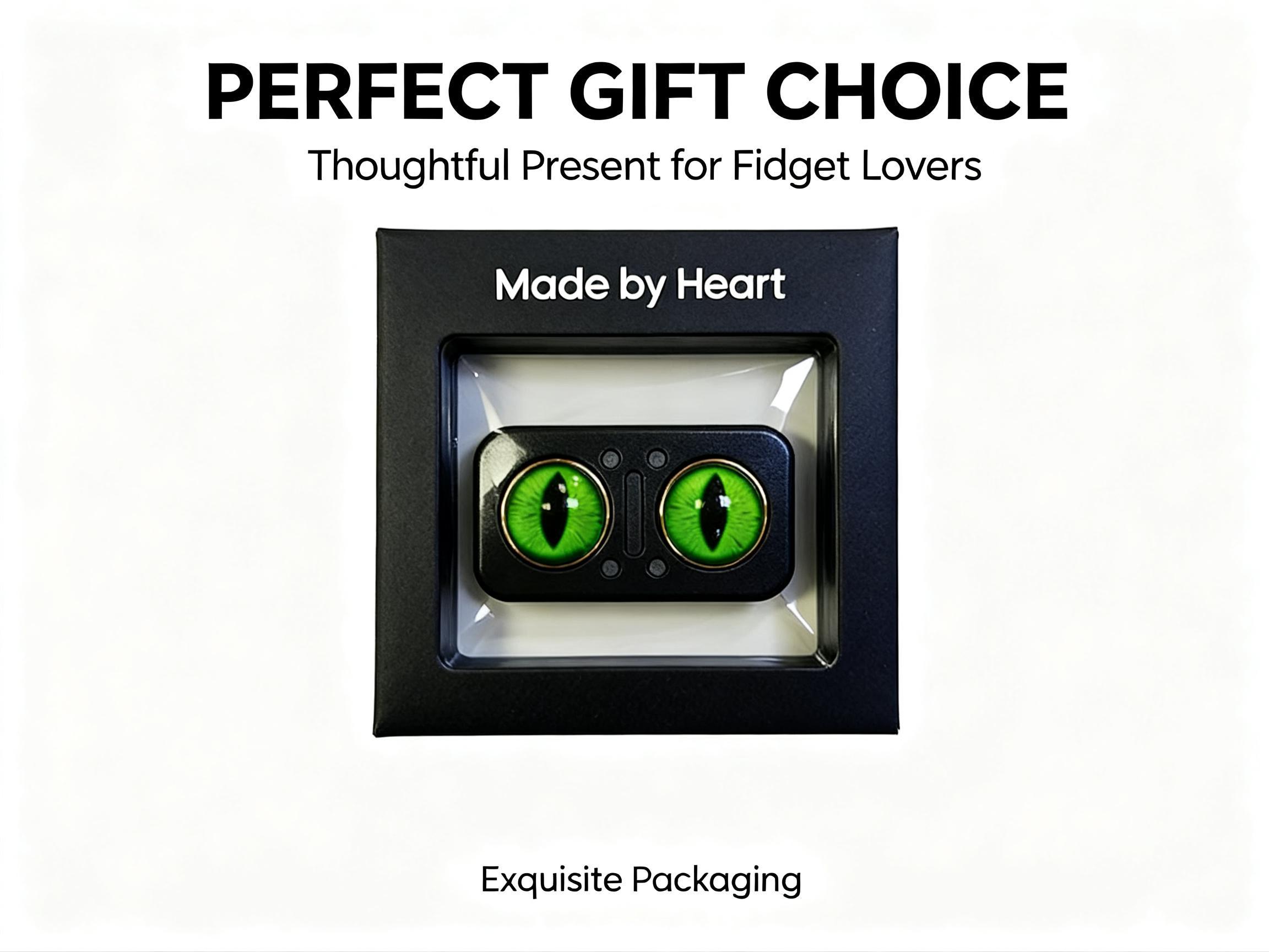 Metal Fidget Slider, Silent Haptic Finger Spinner, Free-Floating Design, EDC Fidget Toy for Adults, ADHD Stress Reliever, Anxiety Focus Aid, Unique Party Favor, Novelty Gadget