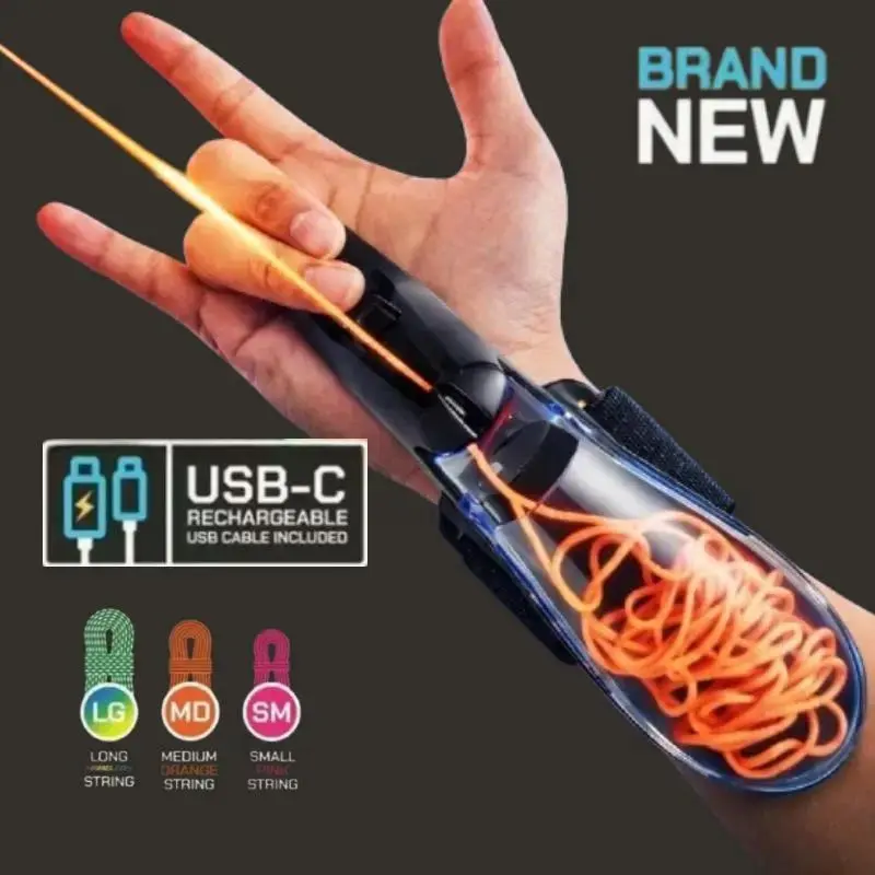 Brand New 2026 USB-C Rechargeable StringLaunching Webshooter Glows-In-the-DarkPerfect Holiday Gift for Kids Boys GirlsChristmas New Year Birthday