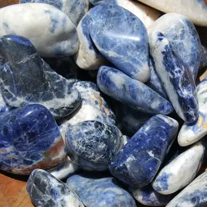 Sodalite Crystal Tumbled Stones, Large - Intuition & Emotional Healing