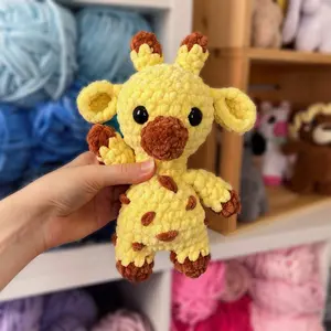 Handmade Crochet Small Giraffe Plushie