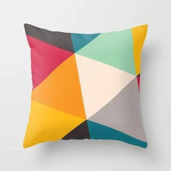Tilting Triangles Pillow Tilting Triangles Pillow