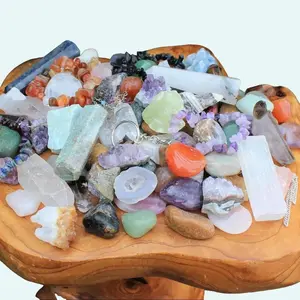 Assorted Crystal and Gemstone Collection: Tumble Stones, Rough Stones, Selenite, Bracelets, and More