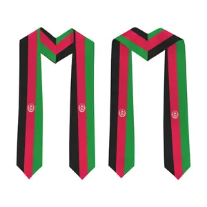 Generic Afghanistan Afghan Flag Graduation Stole - Unisex Adult 72" Long Graduation ShawlRegular model