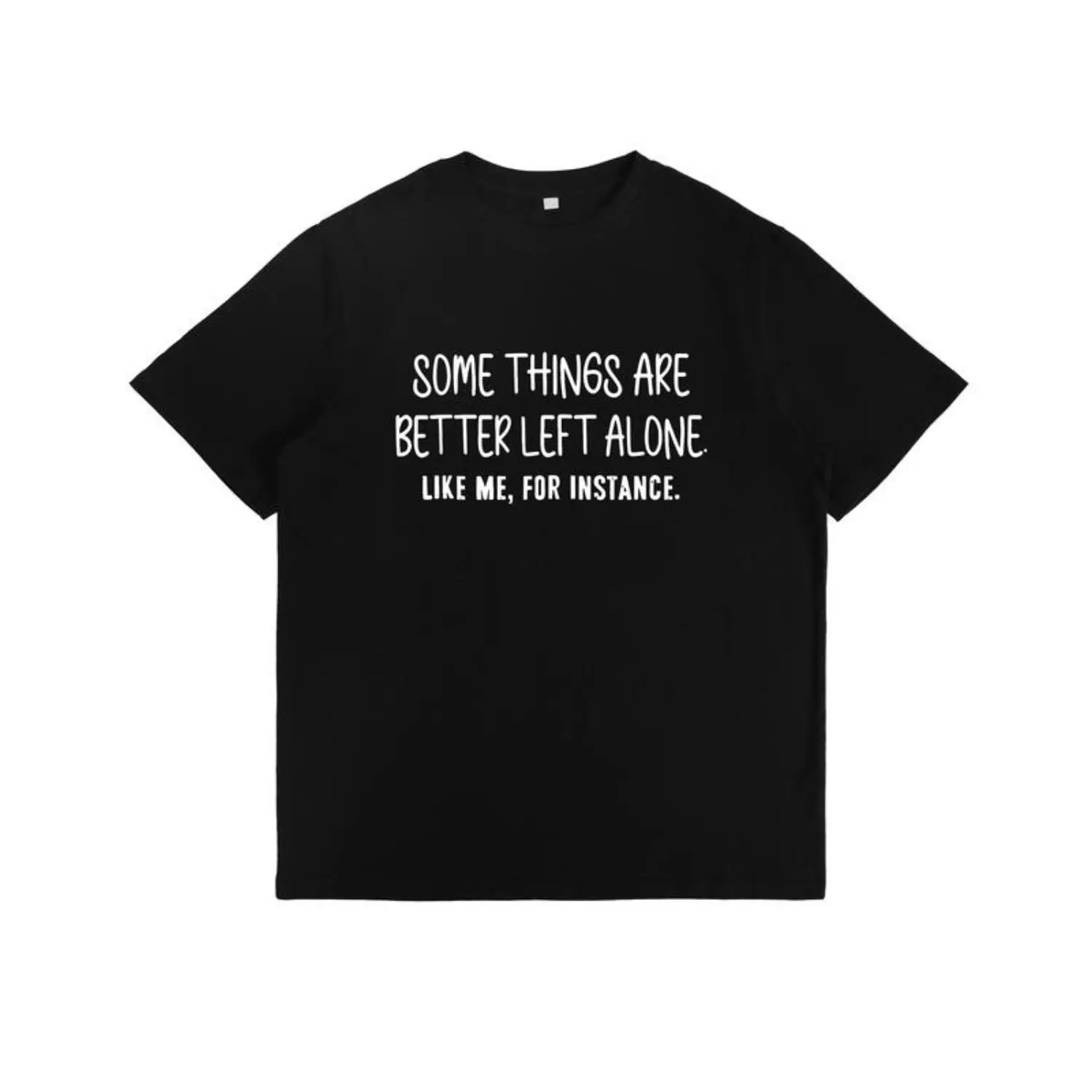 Luxury Heavyweight Long Sleeve Sweatshirt featuring a Witty Introverted Humor Print
