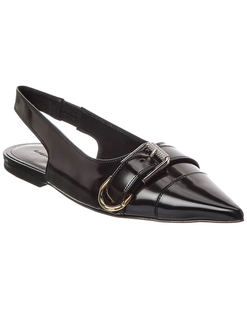 Givenchy Voyou Leather Slingback Ballerina Flat
